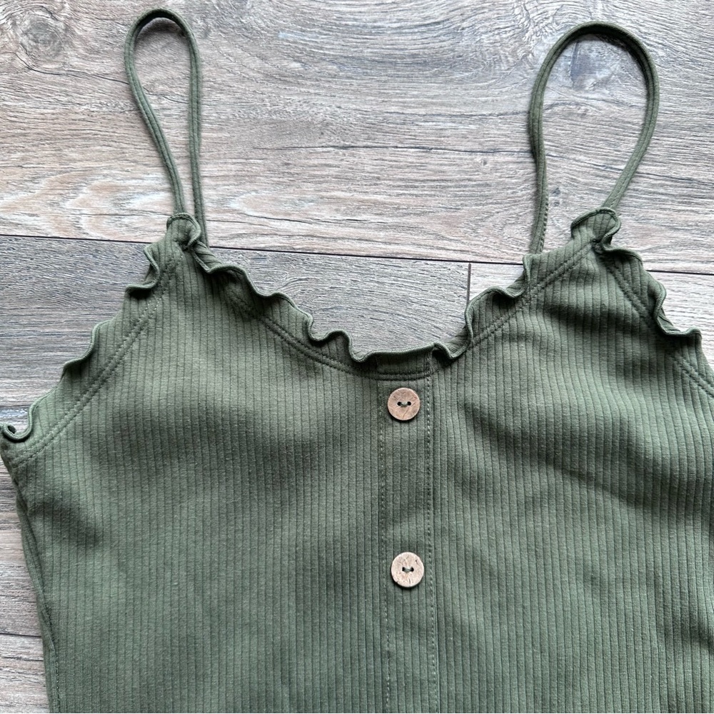 Mini Dress Olive Green Size Small Tight & Form Fitting - Picture 4 of 10